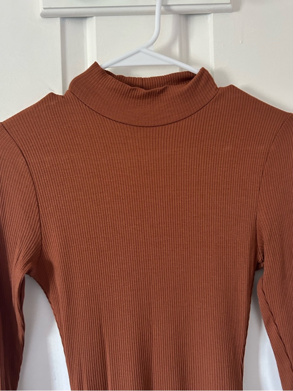NEW Ribbed mini long sleeve dress